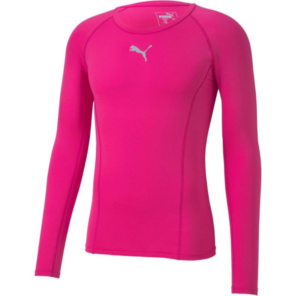 Puma Mens Liga Long-Sleeved T-Shirt / Fluorescent Pink